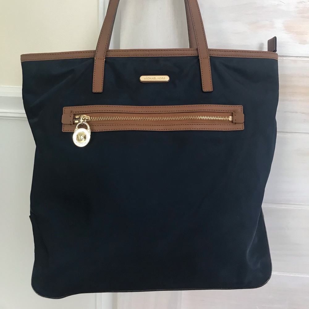 Michael Kors Navy Nylon Tote